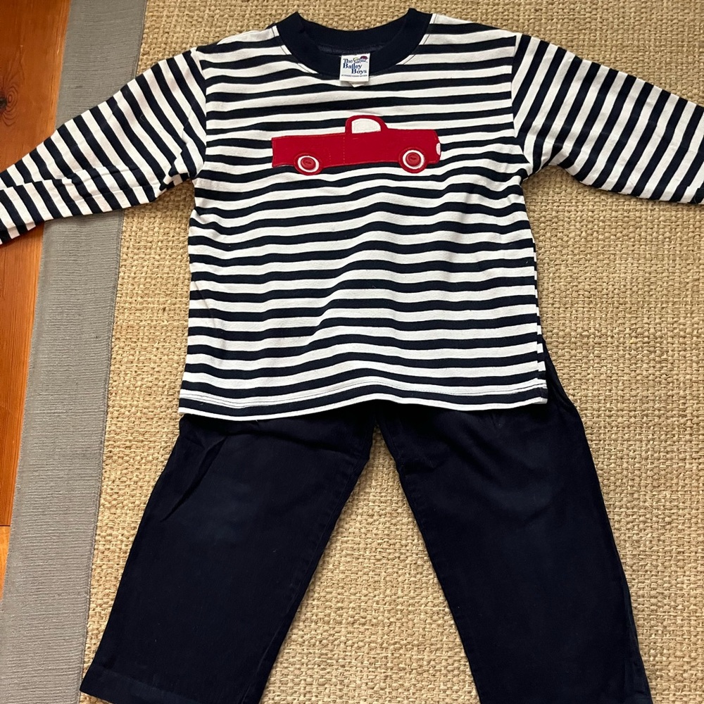 Bailey Boys 3T Long Sleeve Pant Set Truck